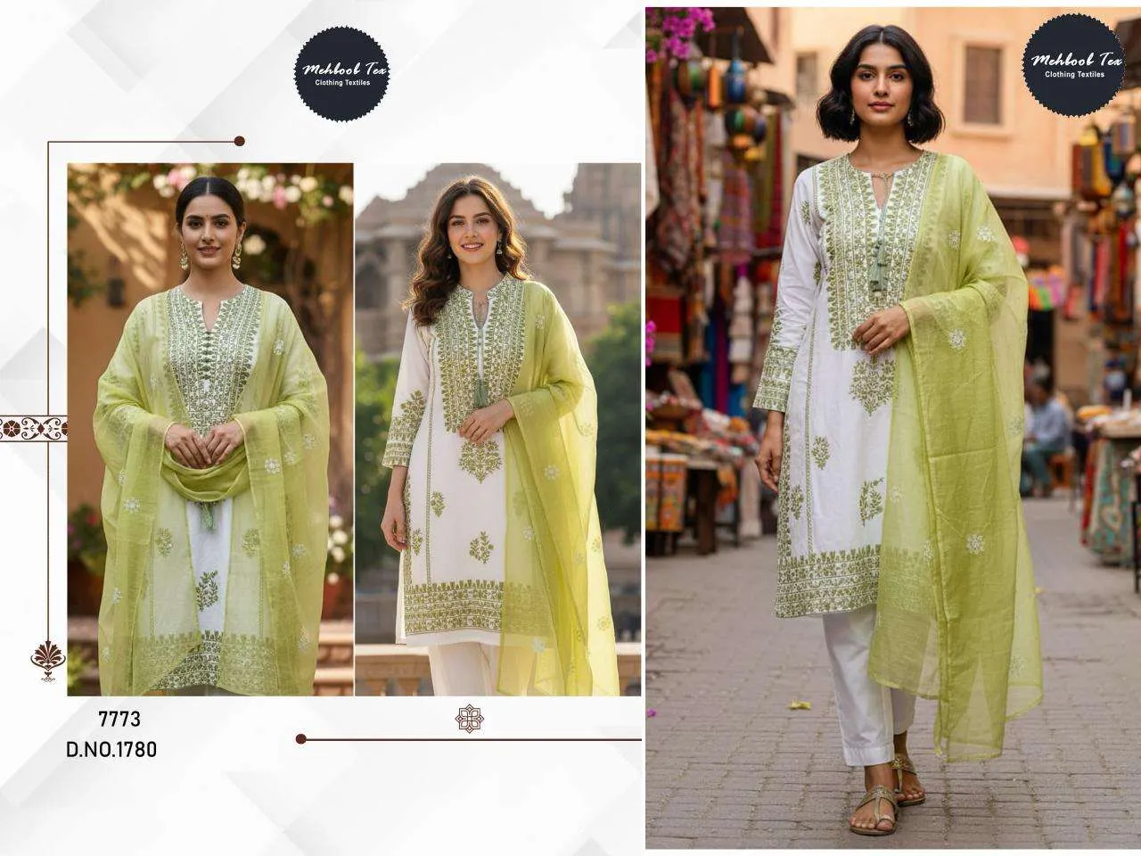 Mehboob Tex Design No - 1780-1775 Pakistani Suits