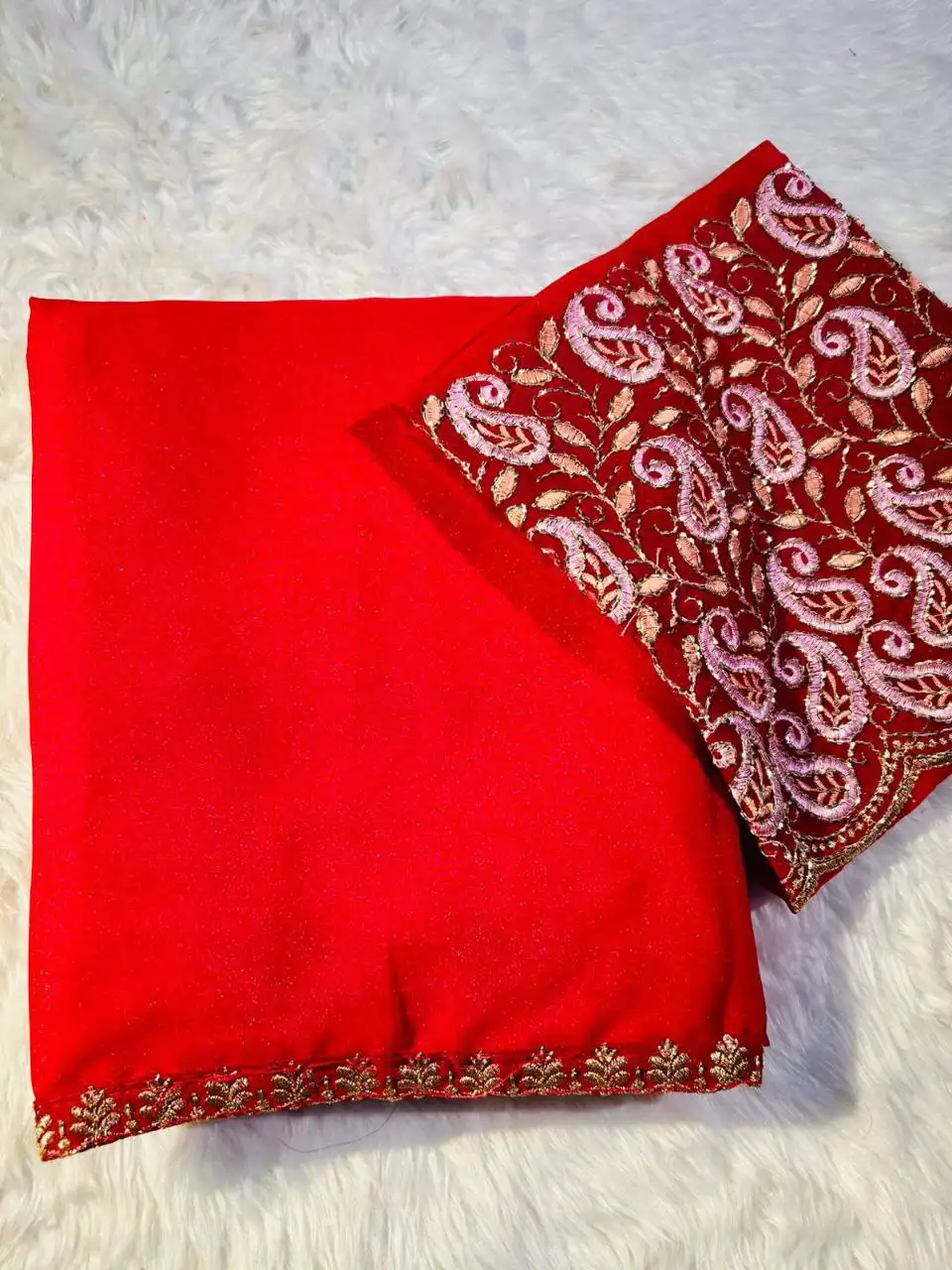 RC1 Vol 62 Satar Georgette Festive Saree 08 Pcs Set