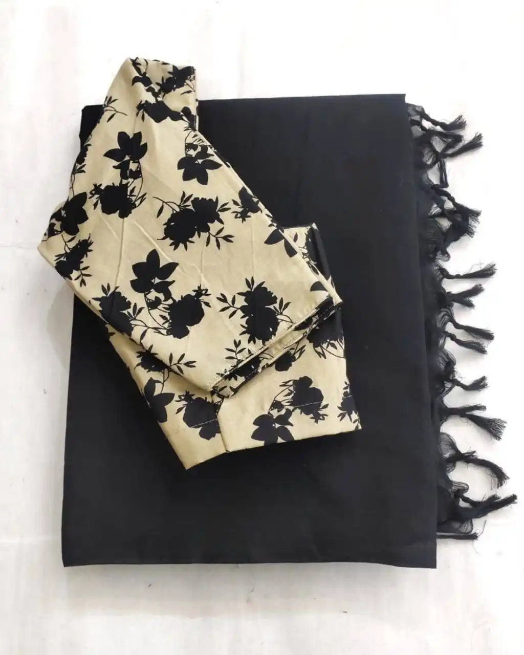 WMS Soft Chanderi Saree With Readymade Blouse 17 Pcs Set