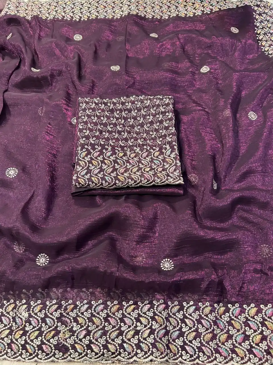 RC1 Vol 66 Soft Crunchy Silk Festival Saree 06 Pcs Set