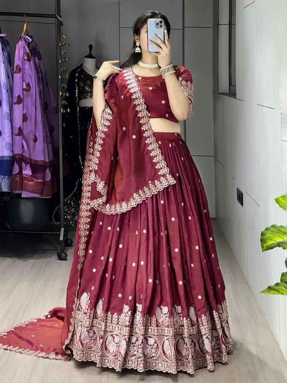 WMT 8214 Nc Vichitra Wedding Lehenga Choli Collection