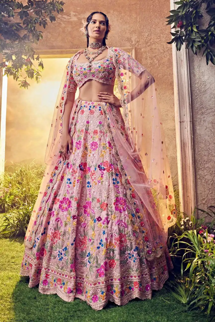 HCR 1096 Faux Georgette Designer Wedding Lehenga Choli