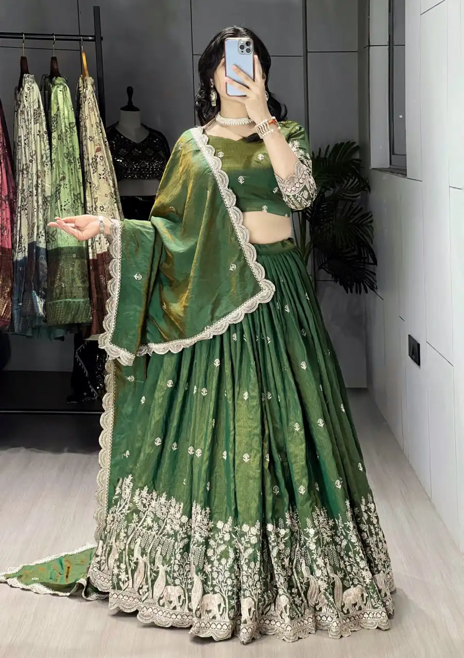 WMT 8215 Nc Vichitra Lehenga Choli With Embroidery
