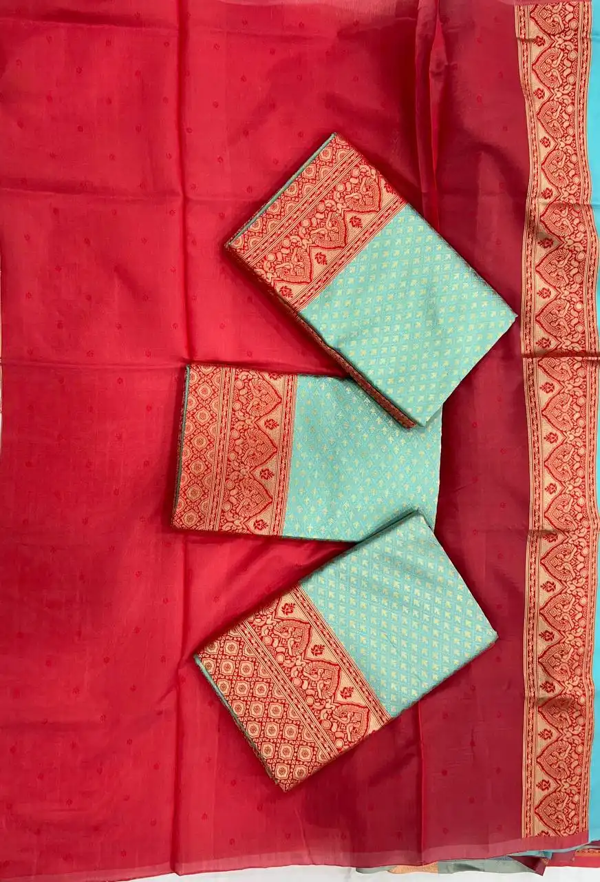 Rani 6072 Soft Lichi Silk Saree Festive Wear Collection