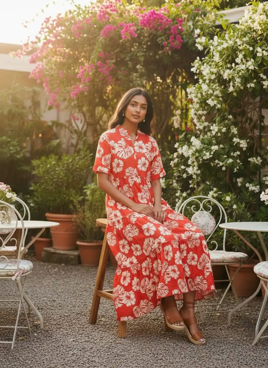 J2 Cotton Printed Long Kurti Collection 06 Pcs Set