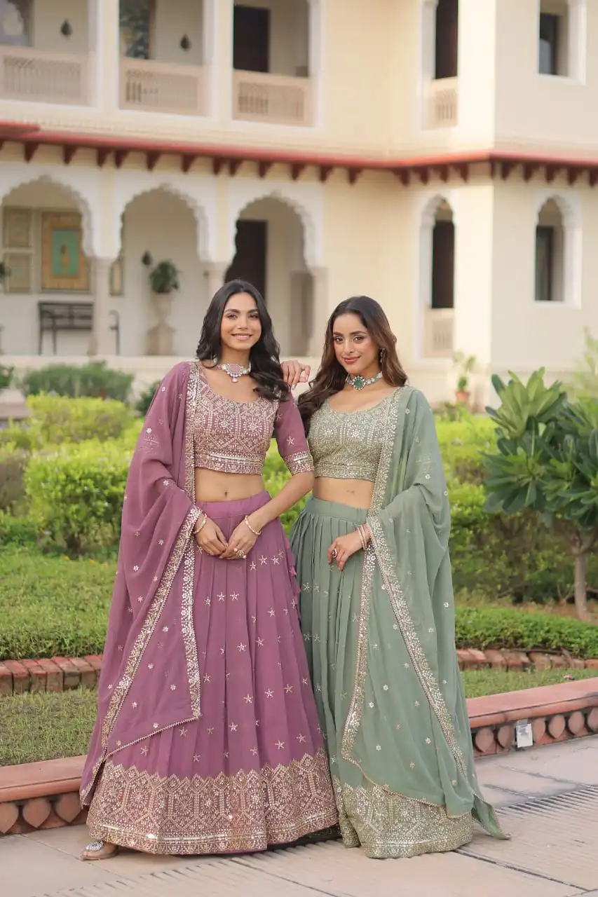 Mohini 7148 Faux Georgette Lehenga Choli 02 Pcs Set