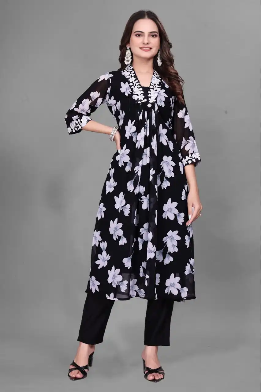 RM Faux Georgette Co Ord Set Collection 04 Pcs Set