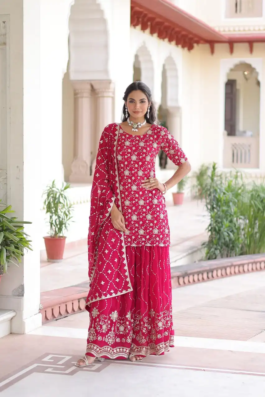 Moni 1210 Faux Georgette Sarara Suit Festival Collection