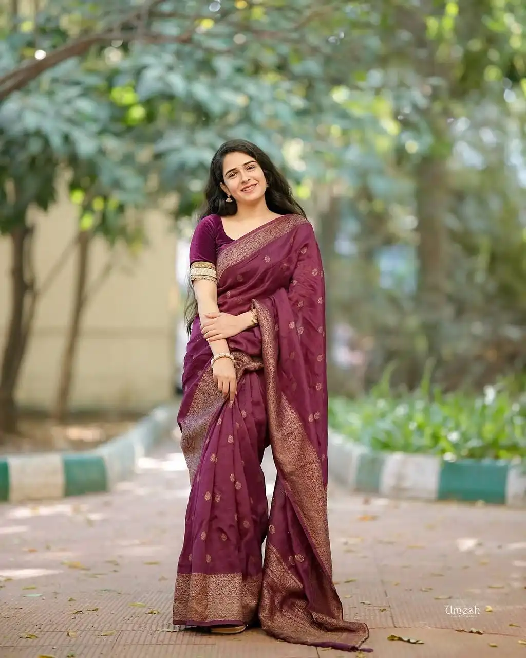 Rani 6063 Soft Lichi Silk Saree Jacquard Work