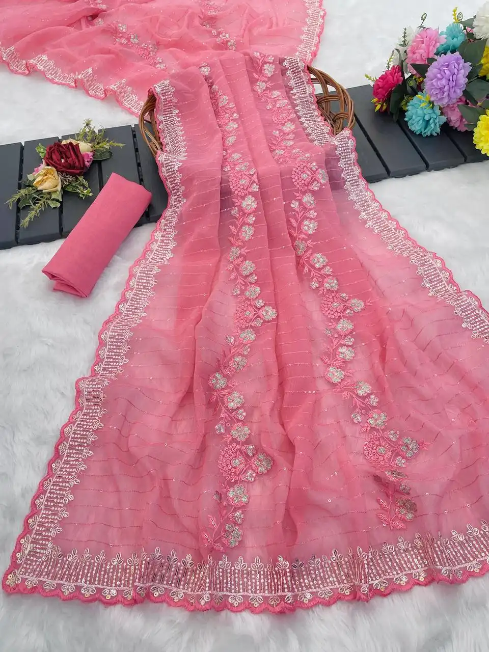 Kusum 790 Soft Crunchy Silk Party Wear Saree