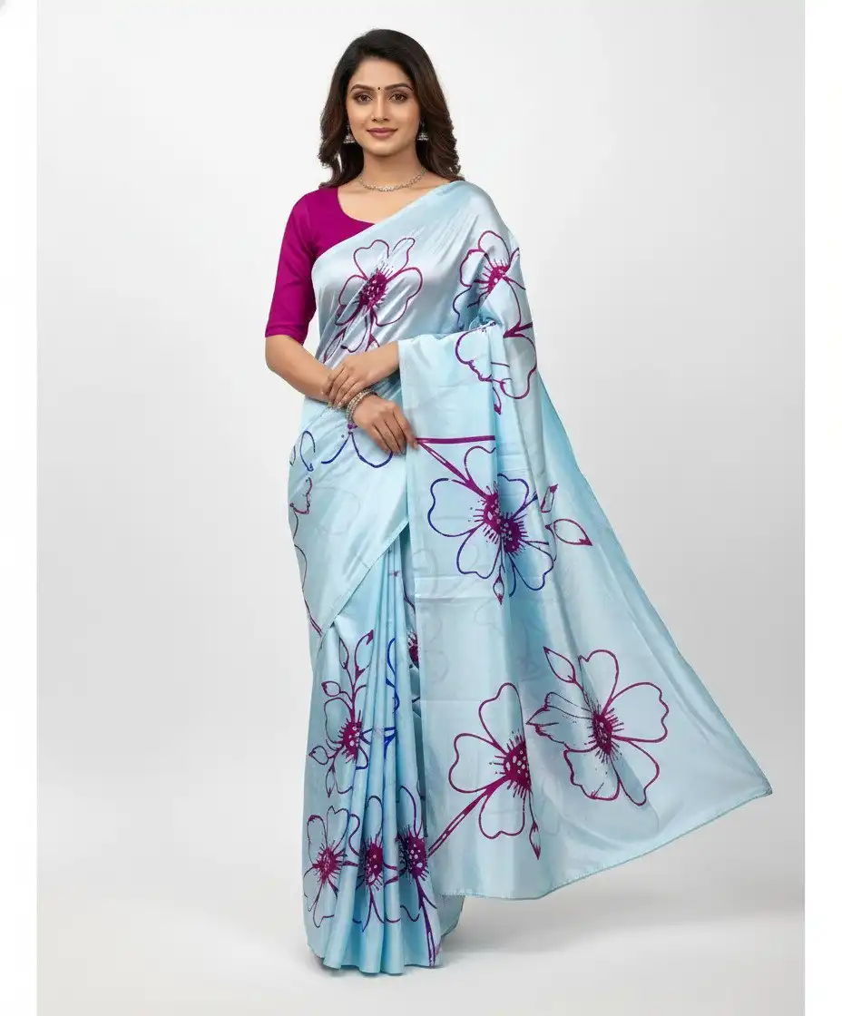 VFT Original Silk Digital Print Saree Collection