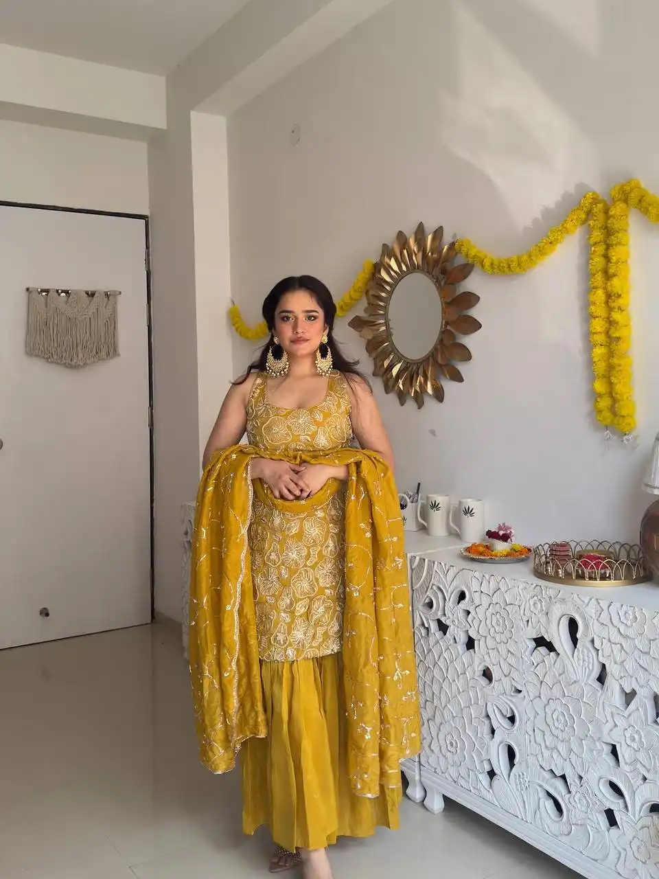 Deepika 5927 Simmer Silk Gharara Suit 02 Pcs Set