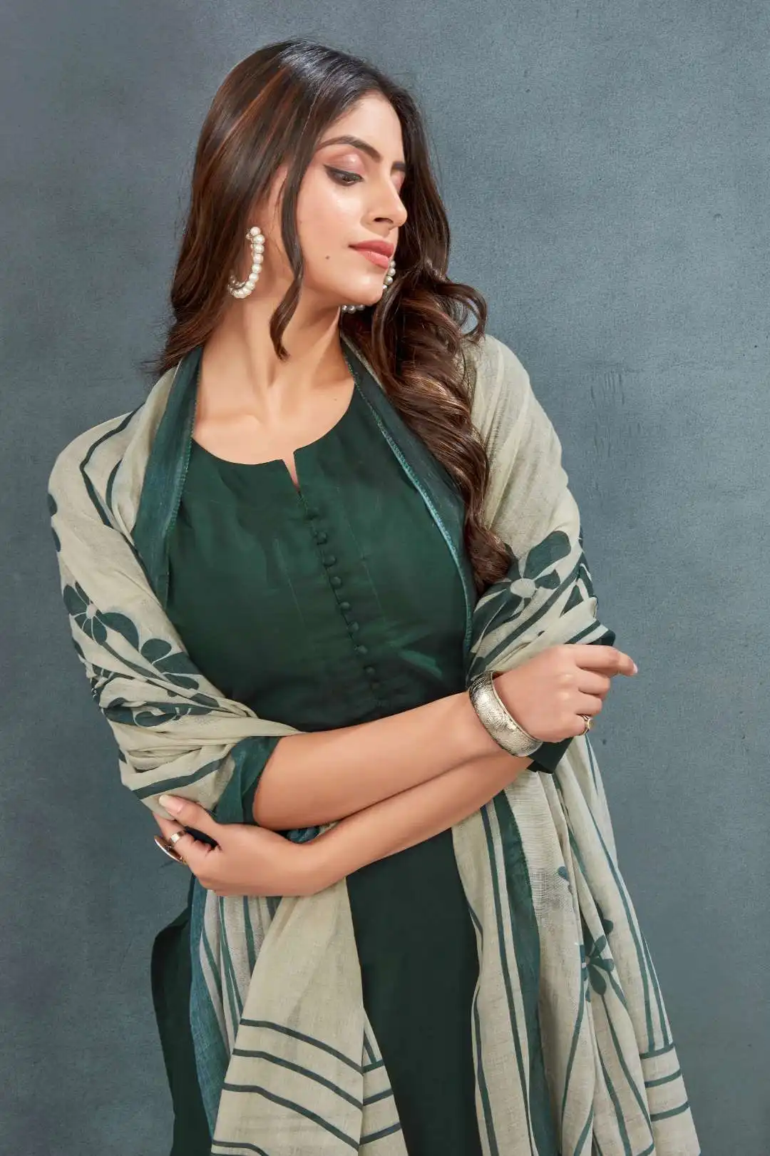 Shiv Vol 48 Roman Silk Kurti Pant Dupatta 02 Pcs Set