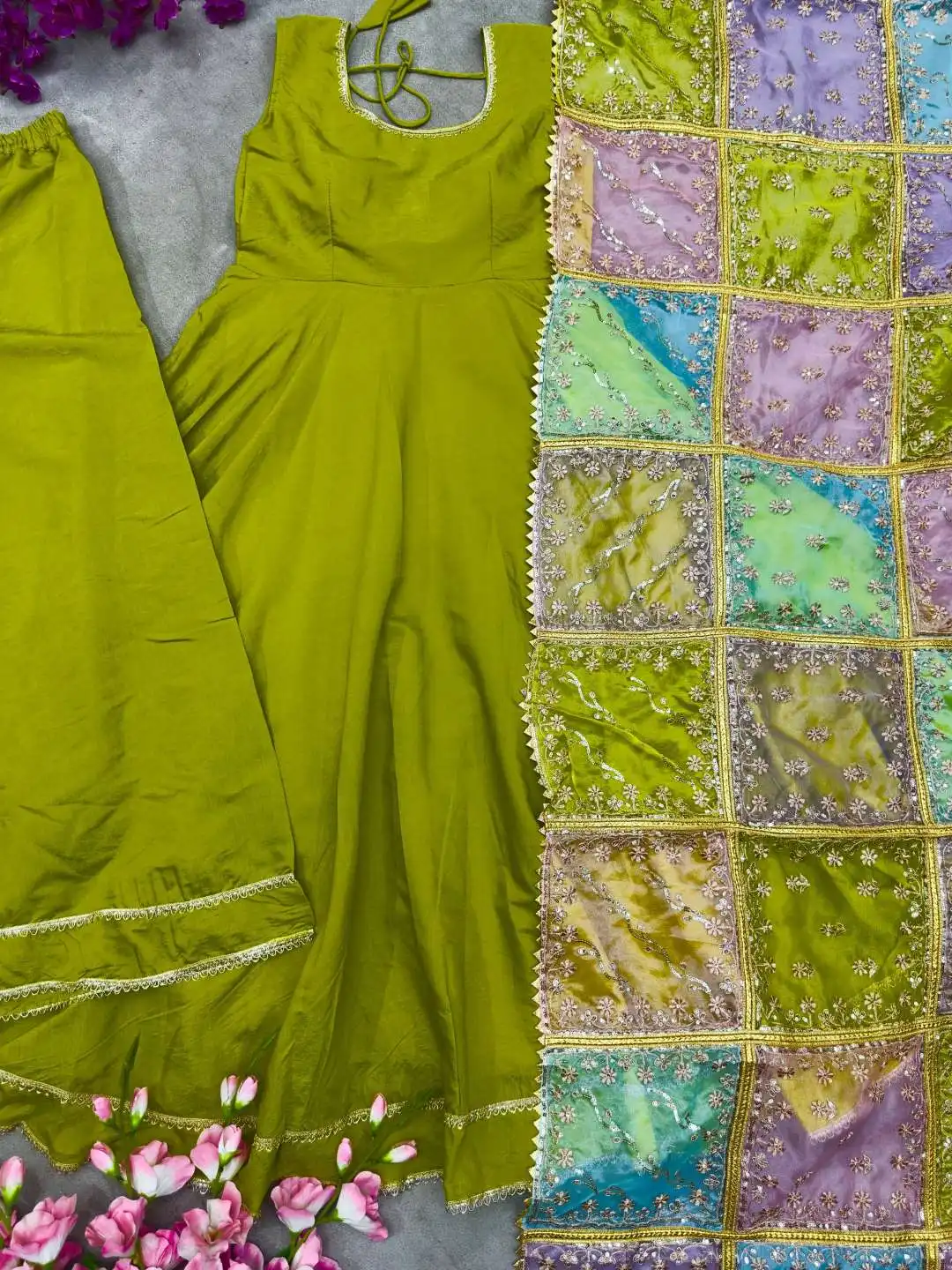 DKT 5137 Roman Simmer Silk Readymade Dress 04 Pcs Set