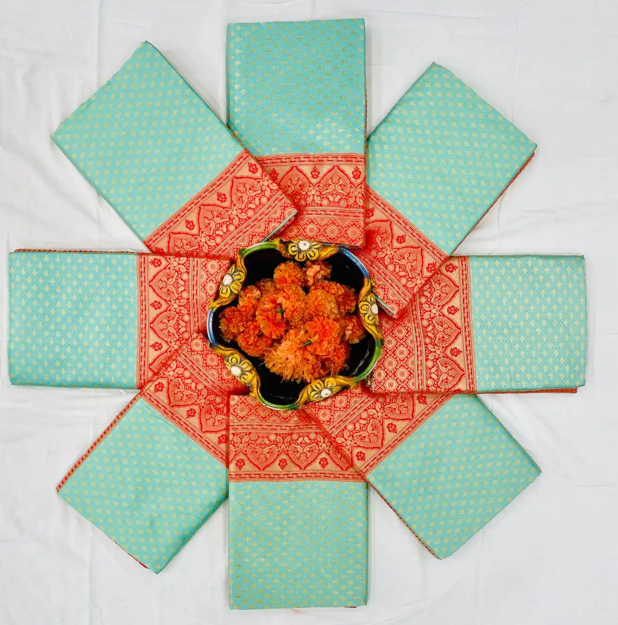 Rani 6072 Soft Lichi Silk Saree Festive Wear Collection