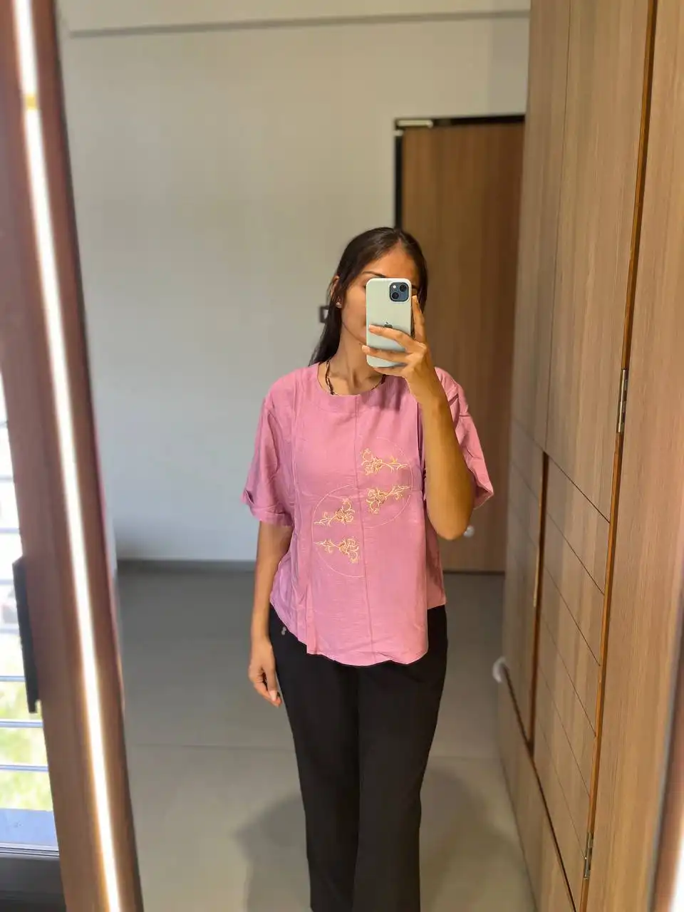 Shiv Vol 58 Cotton Embroidery Short Top 04 Pcs Set