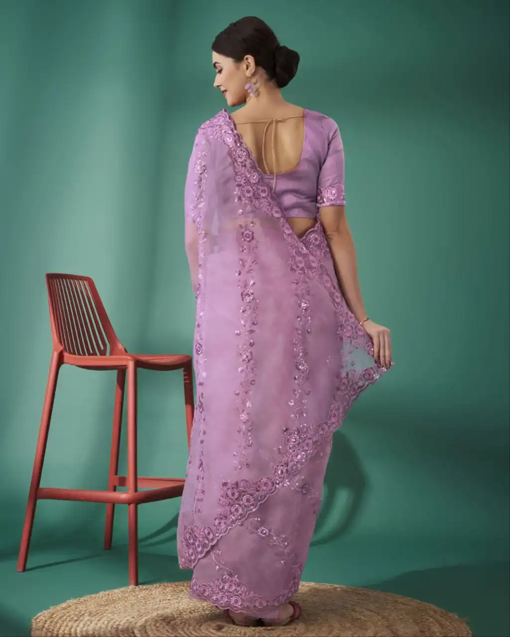 RBC 5072 Organza Silk Saree Party Wear Collection