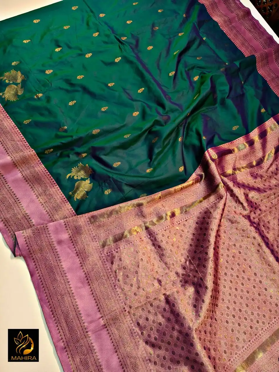 Laxmi 946 Soft Silk Festive Wear Saree 02 Pcs Set