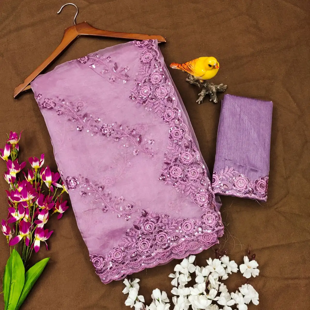 RBC 5072 Organza Silk Saree Party Wear Collection