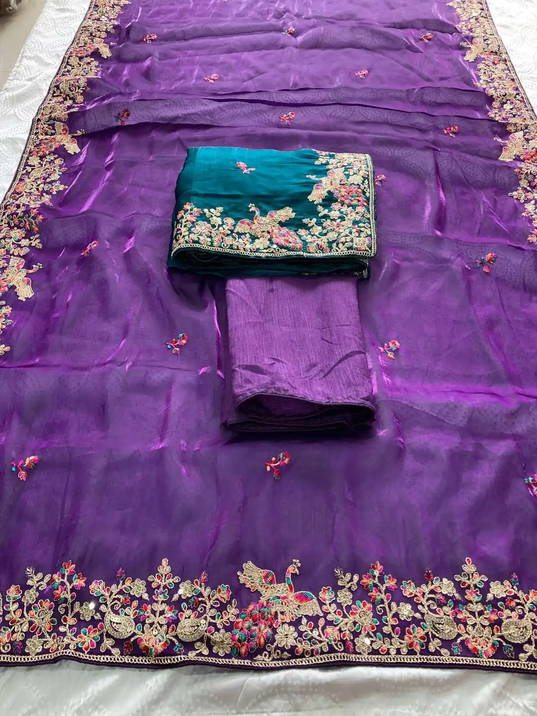 Kiara Lokah 2 Zimmy Chu Party Wear Saree 02 Pcs Set