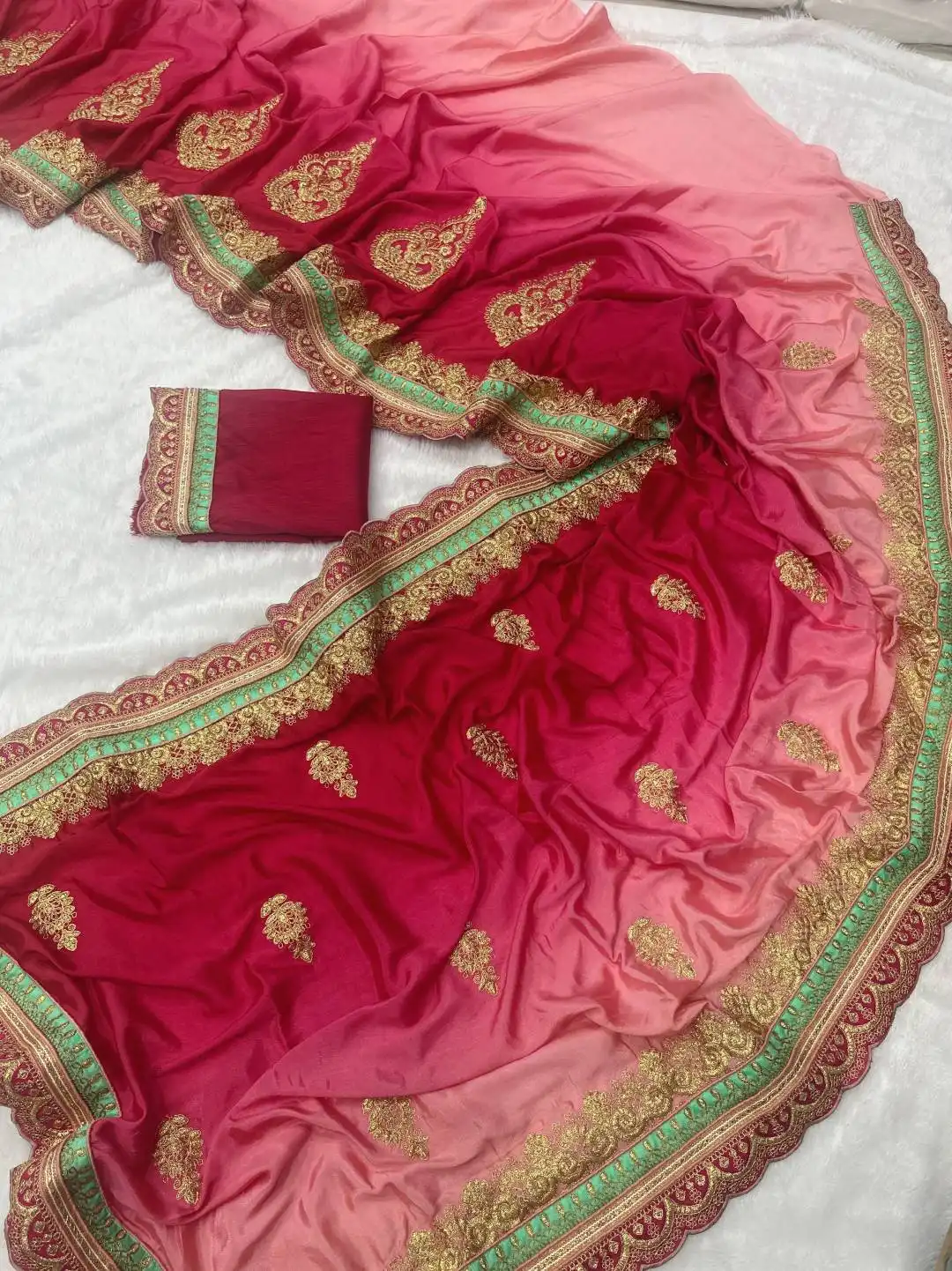 DKT 5140 Chinon Silk Pedding Festival Saree