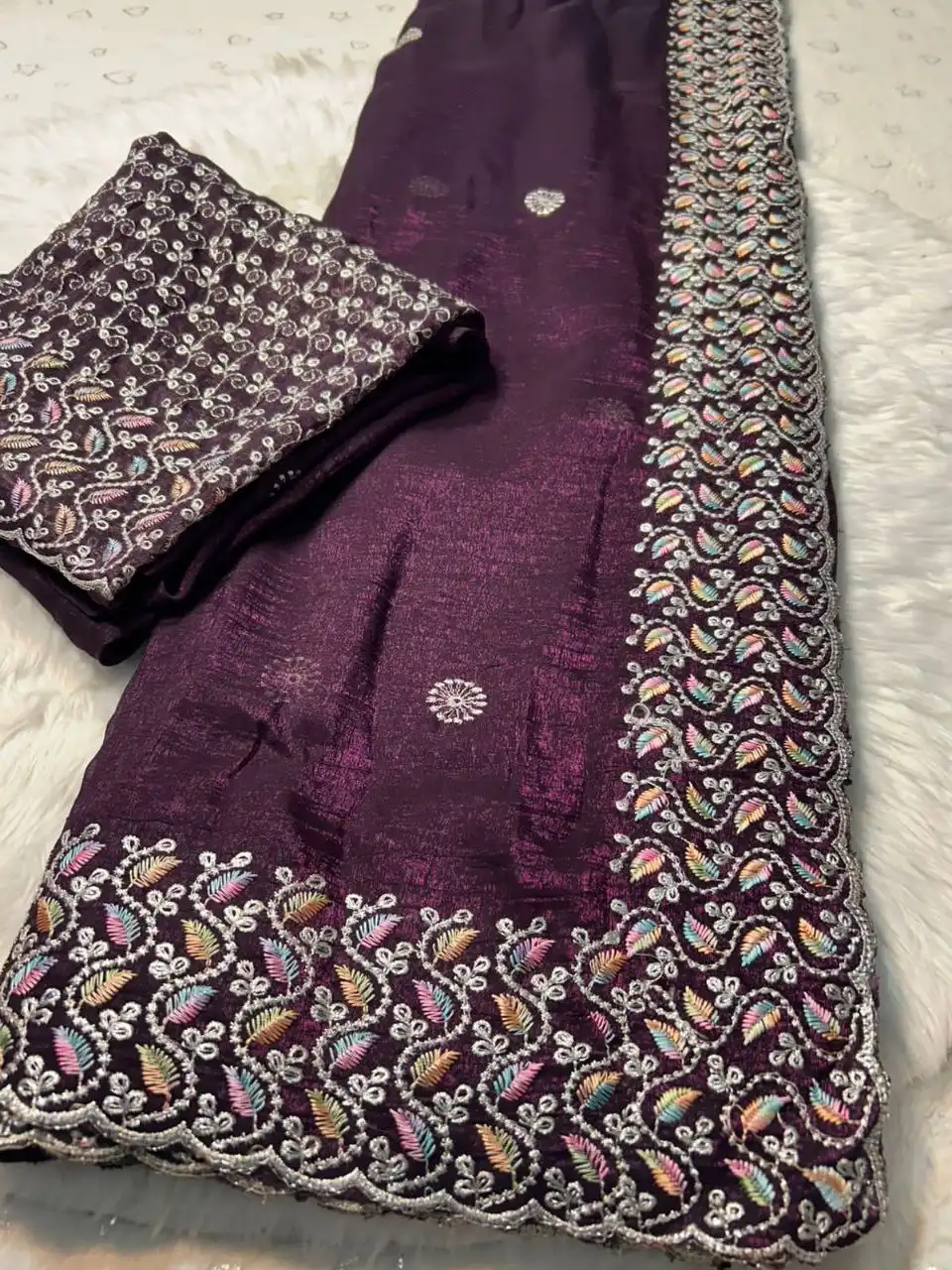 RC1 Vol 66 Soft Crunchy Silk Festival Saree 06 Pcs Set