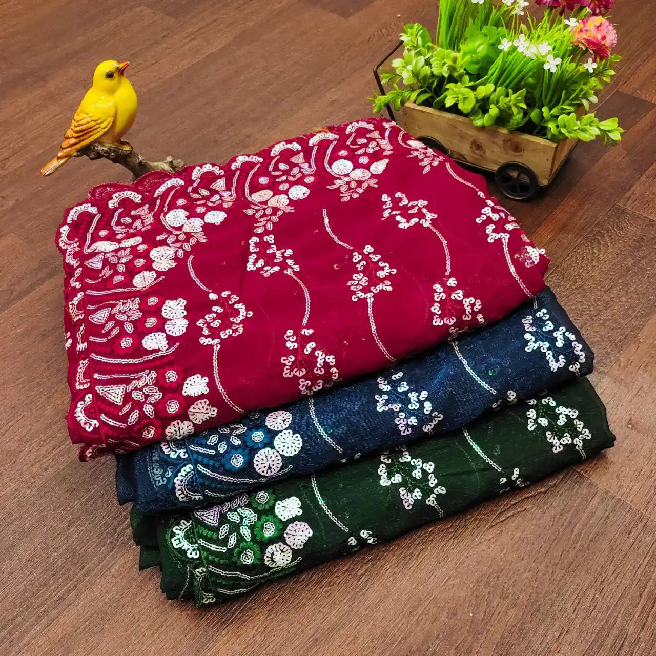 RBC 5071 Simmar Bluming Designer Saree 03 Pcs Set