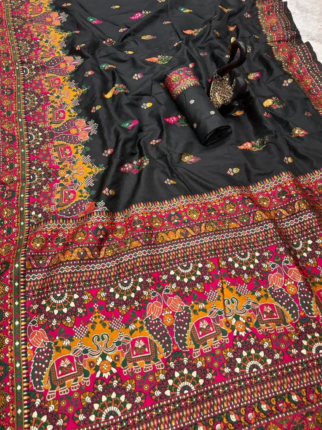 Laxmi 826 Pashmina Silk Saree Festival Collection