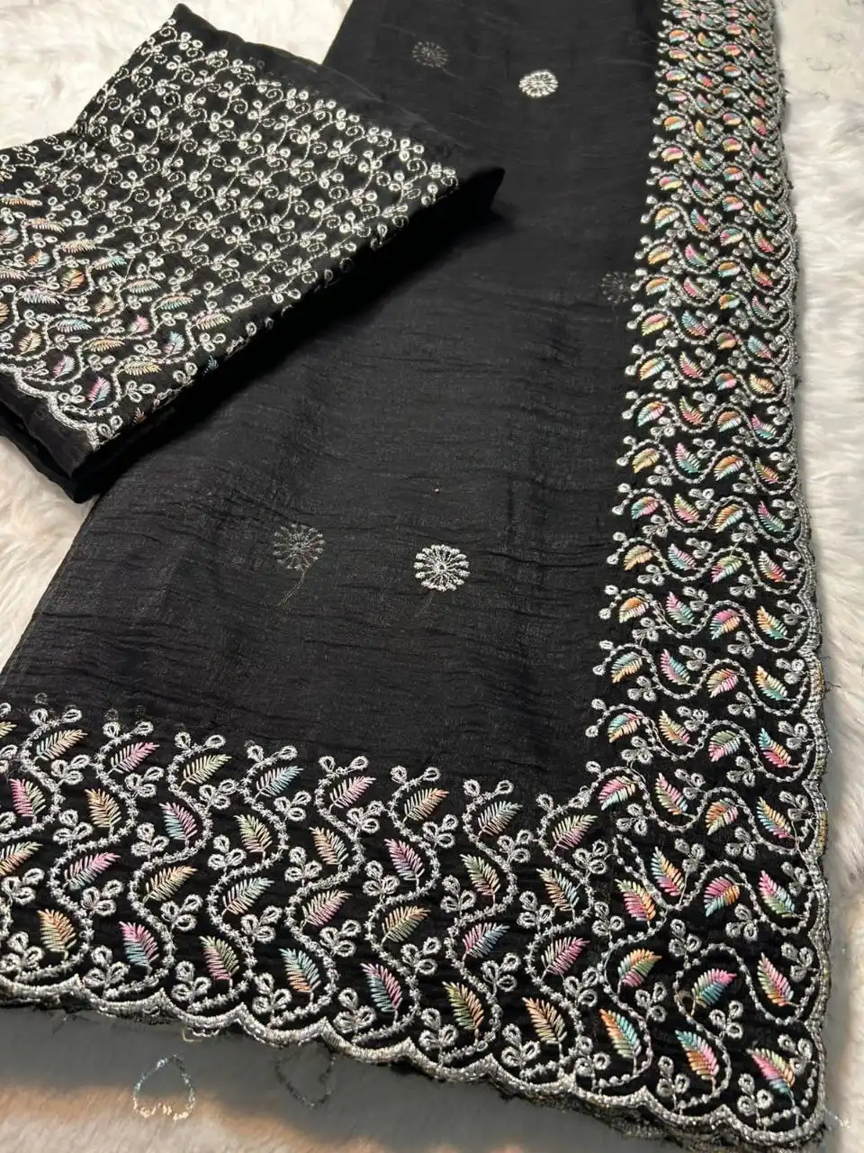 RC1 Vol 66 Soft Crunchy Silk Festival Saree 06 Pcs Set