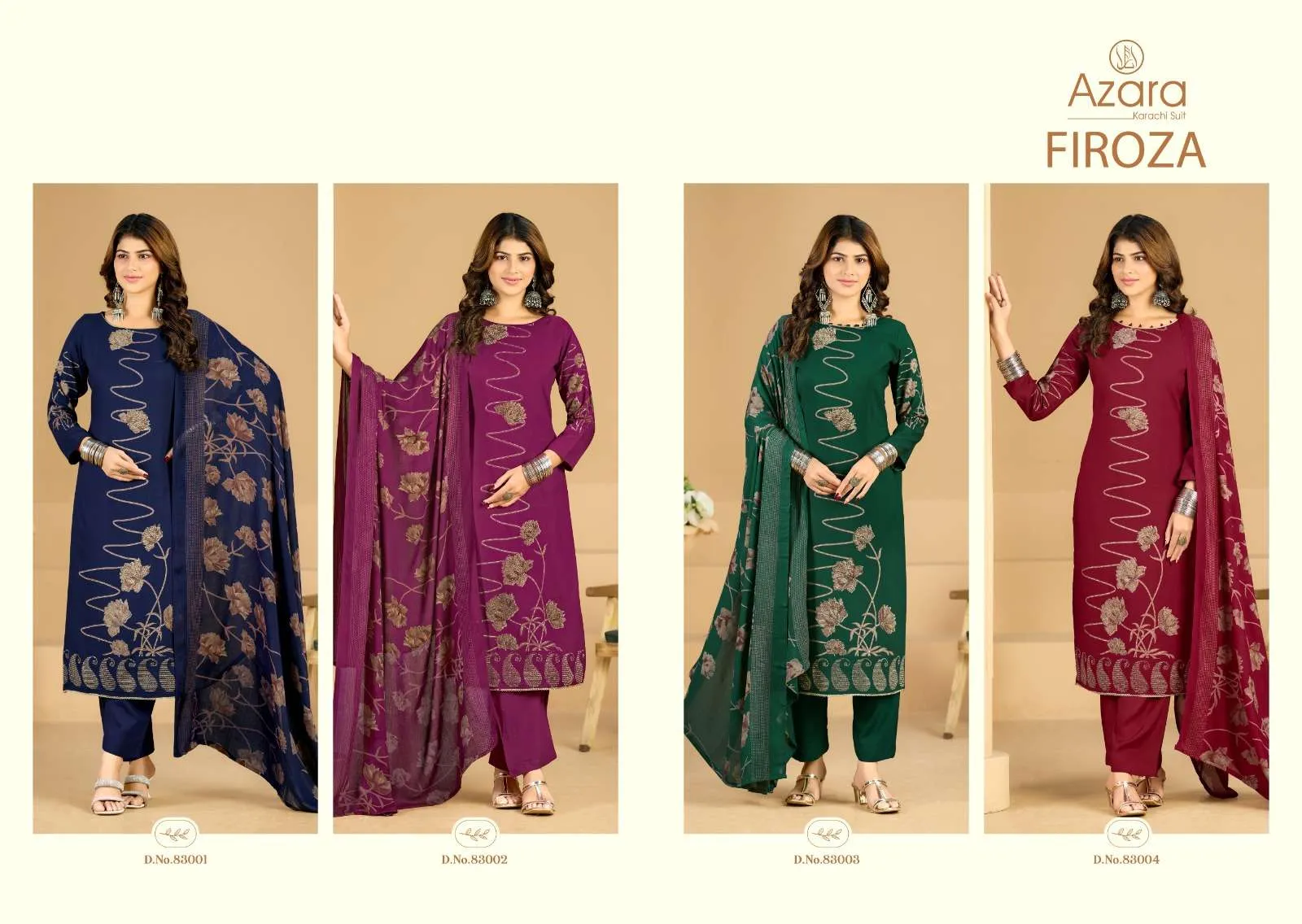 Radhika Fashion Firoza Semi Stitched Suits