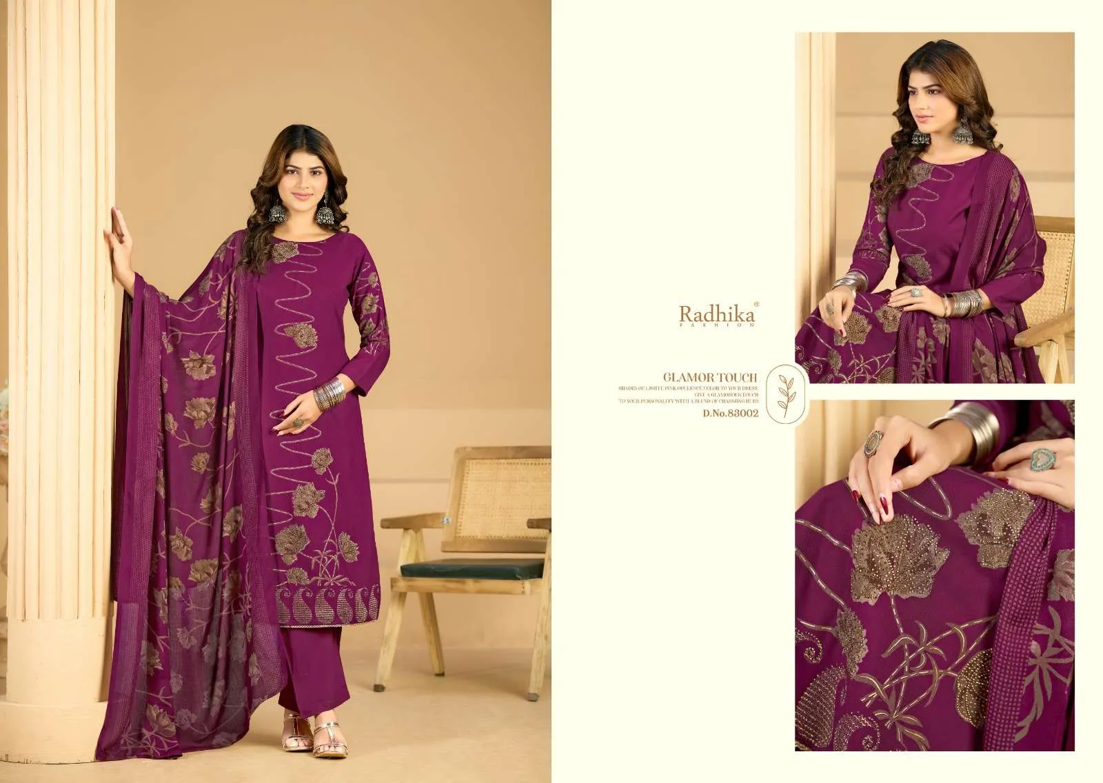 Radhika Fashion Firoza Semi Stitched Suits