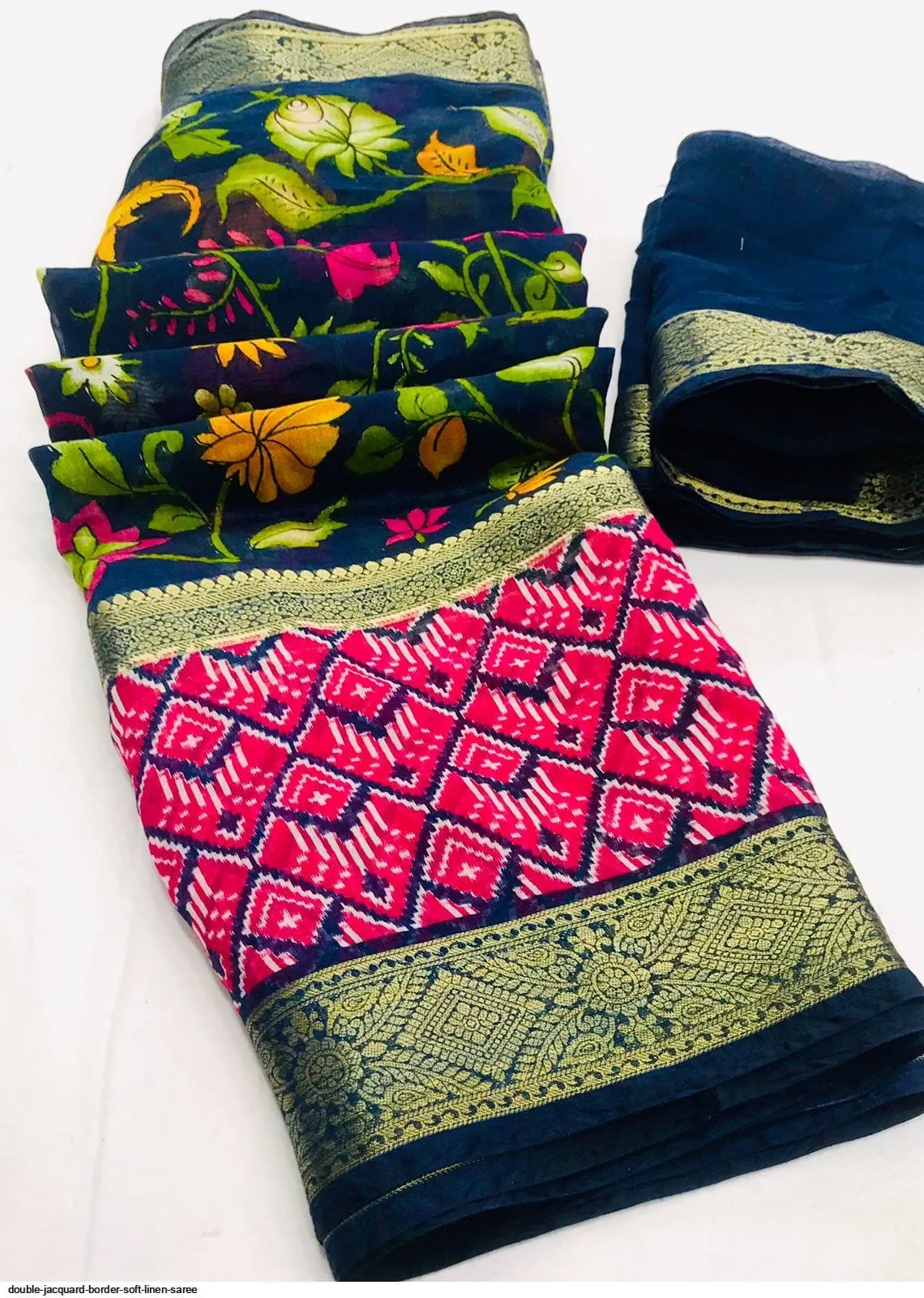 Rajyog Double Jacquard Border 1 Sarees