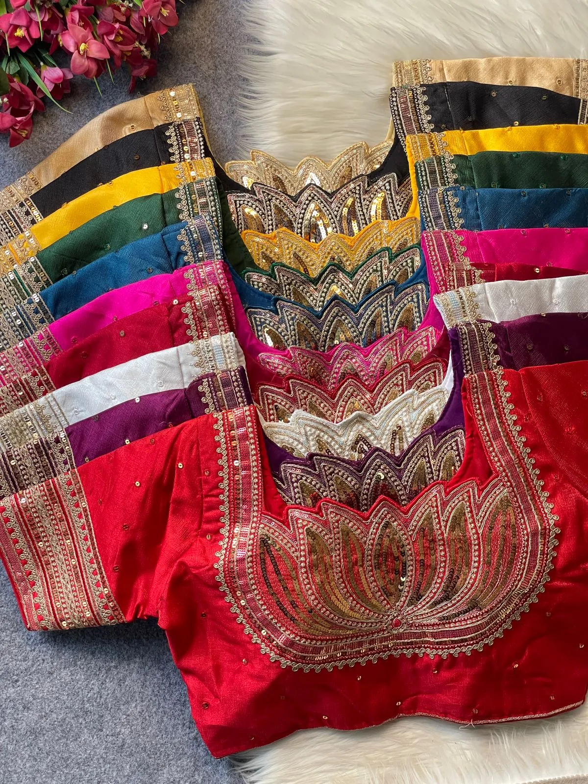 Ruhi Vol 71 Heavy Milan Silk Desgine Bridal Wedding Blouse