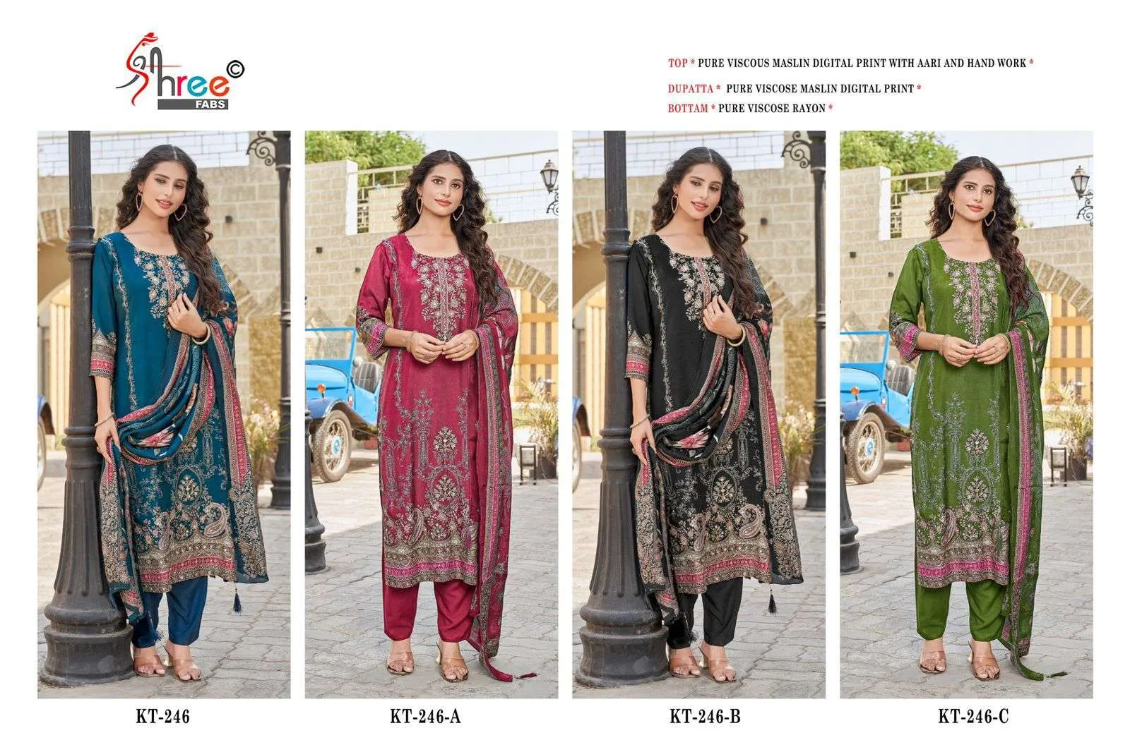 Shree Fab Design No - Kt - 246 Pakistani Suits