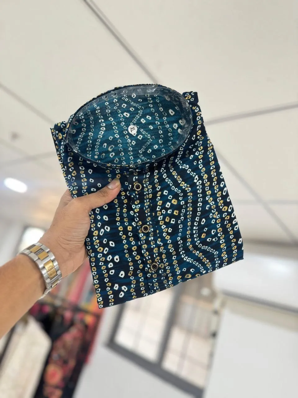 VDA Kalrav Cotton Foil Printed Kurta With Pajama Collection