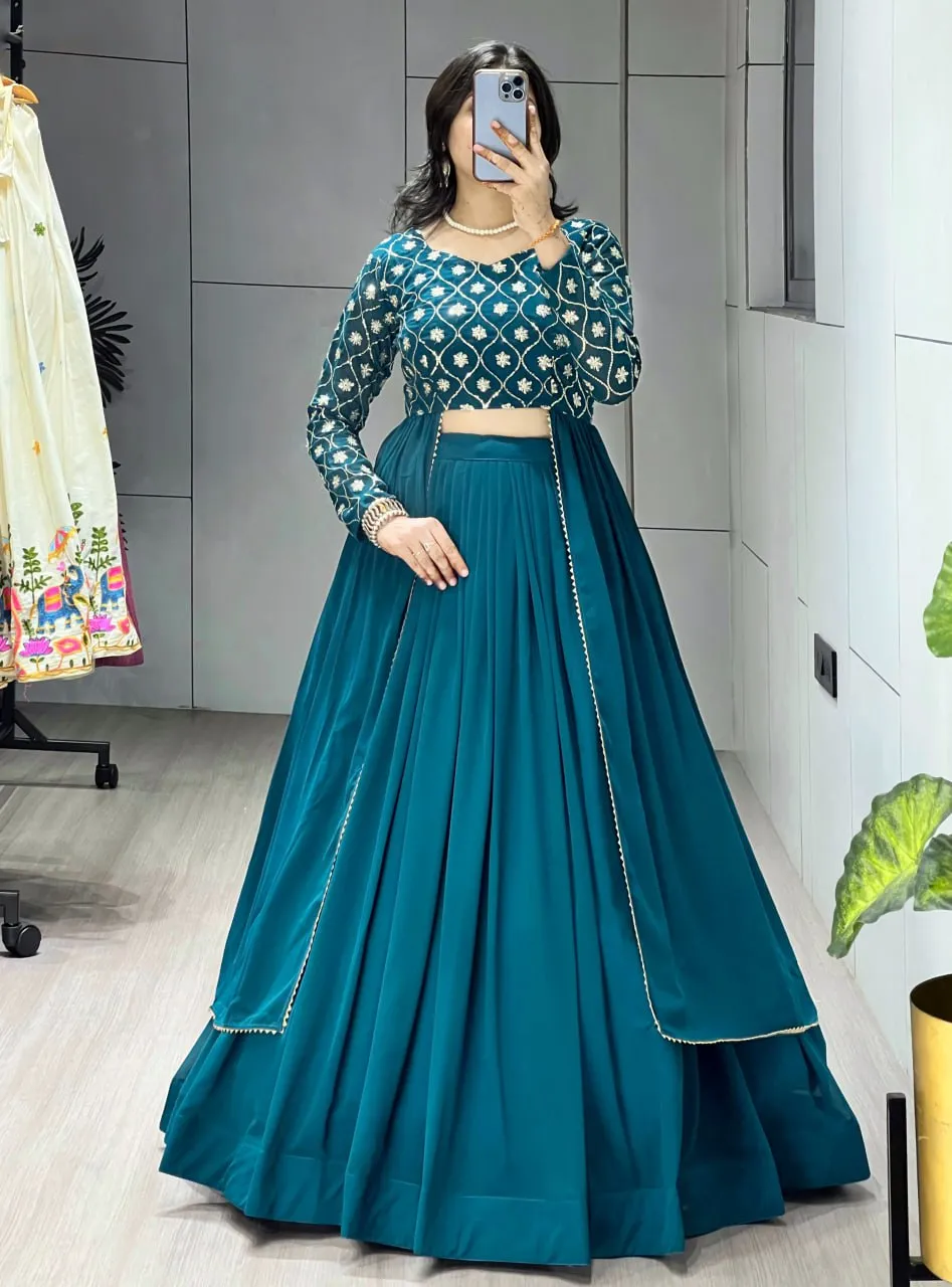 WMT 8126 Gorgette Lehenga Choli Party Wear Collection