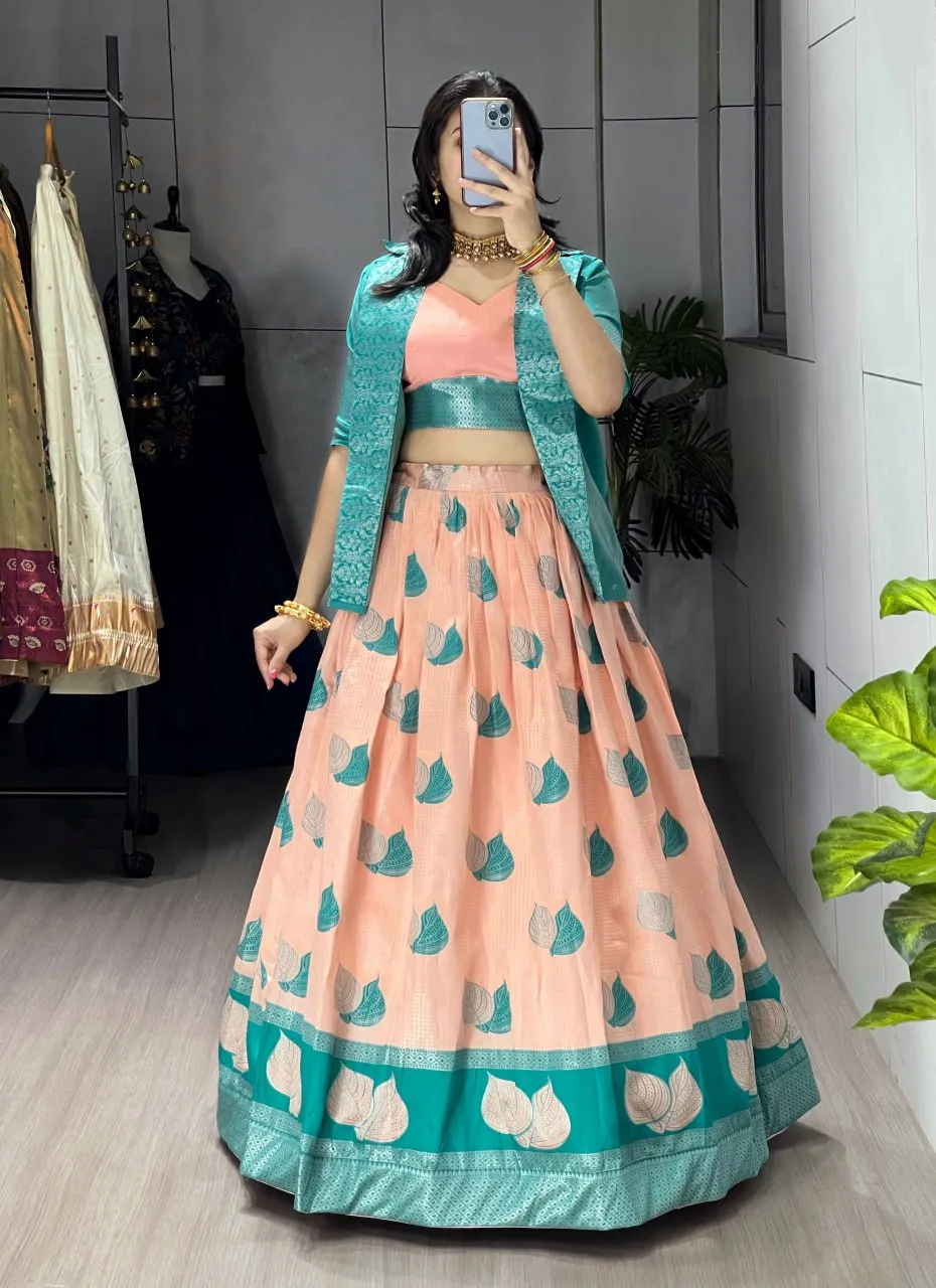 WMT 8220 Jacquard Silk Lehenga Choli Collection Below 1500