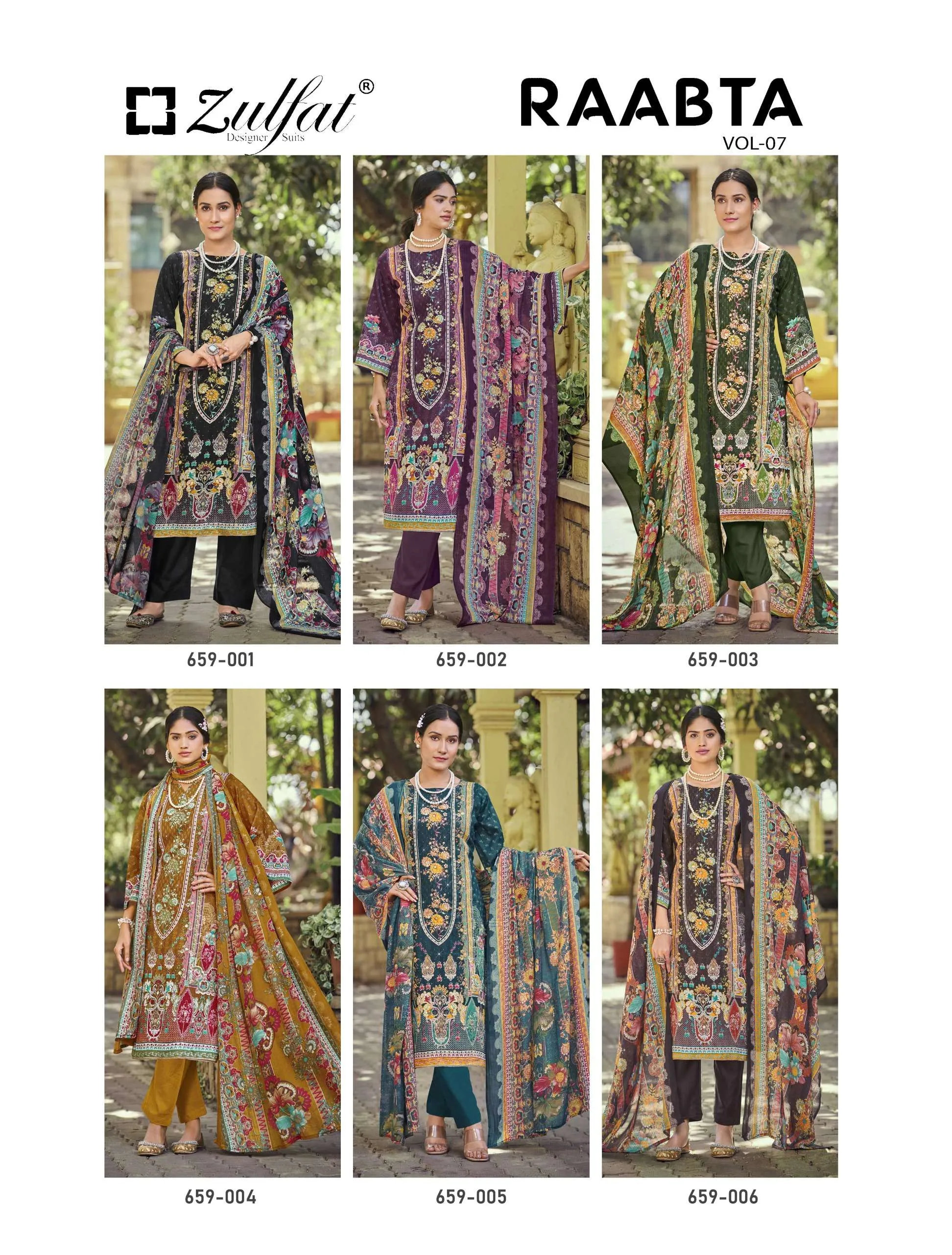 Zulfat Designer Suits Raabta Vol 7
