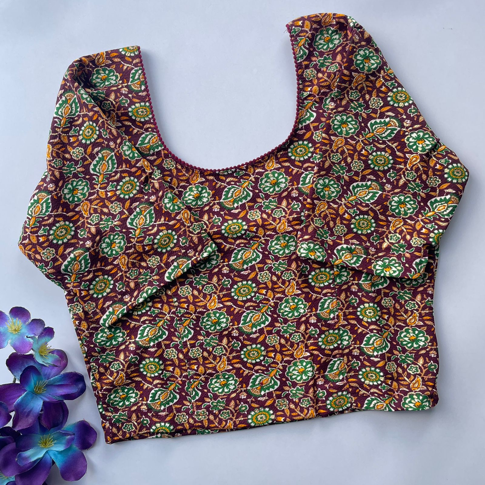 Ruhi Vol 76 Stretchable Cotton Kalamkari Printed Readymade Blouse