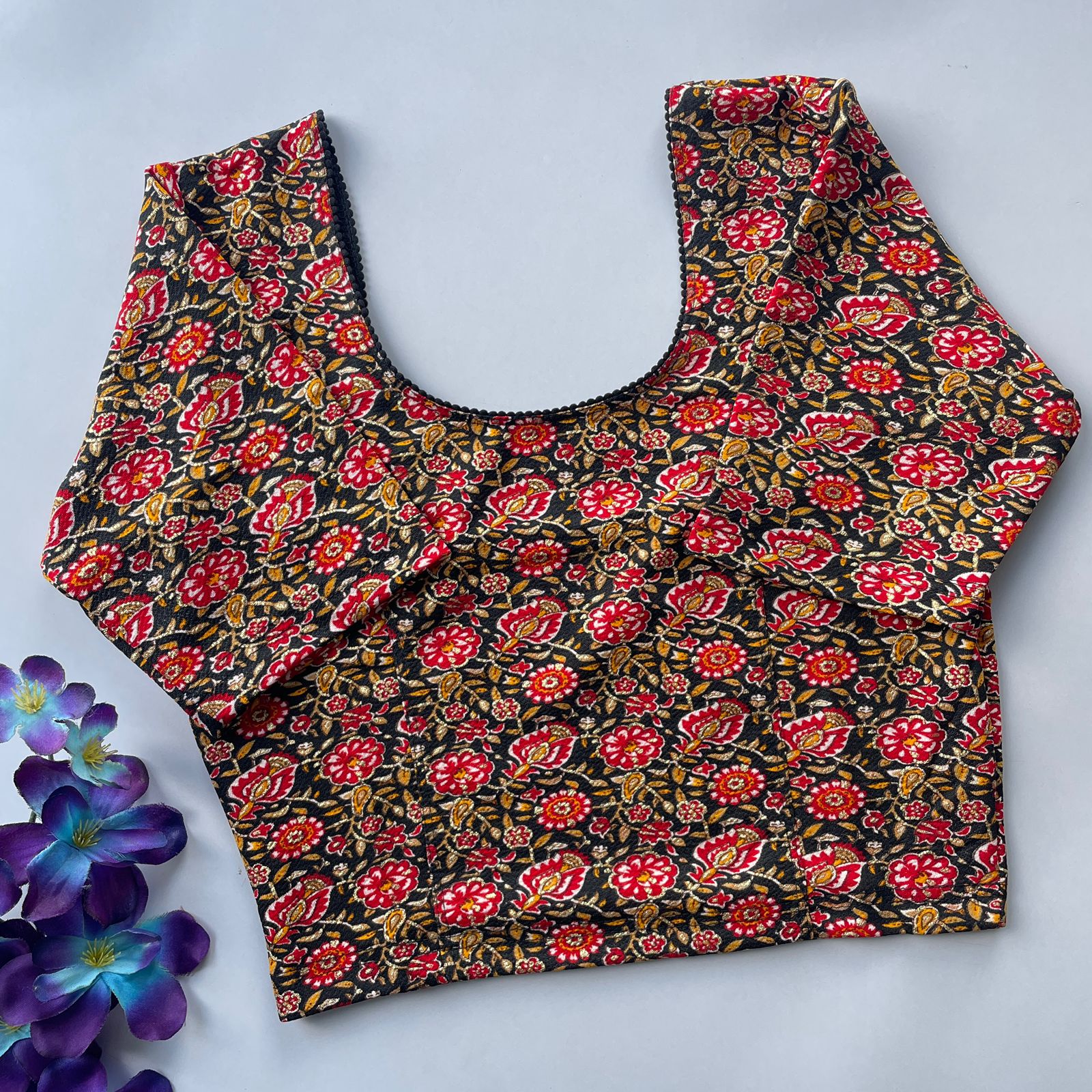 Ruhi Vol 76 Stretchable Cotton Kalamkari Printed Readymade Blouse