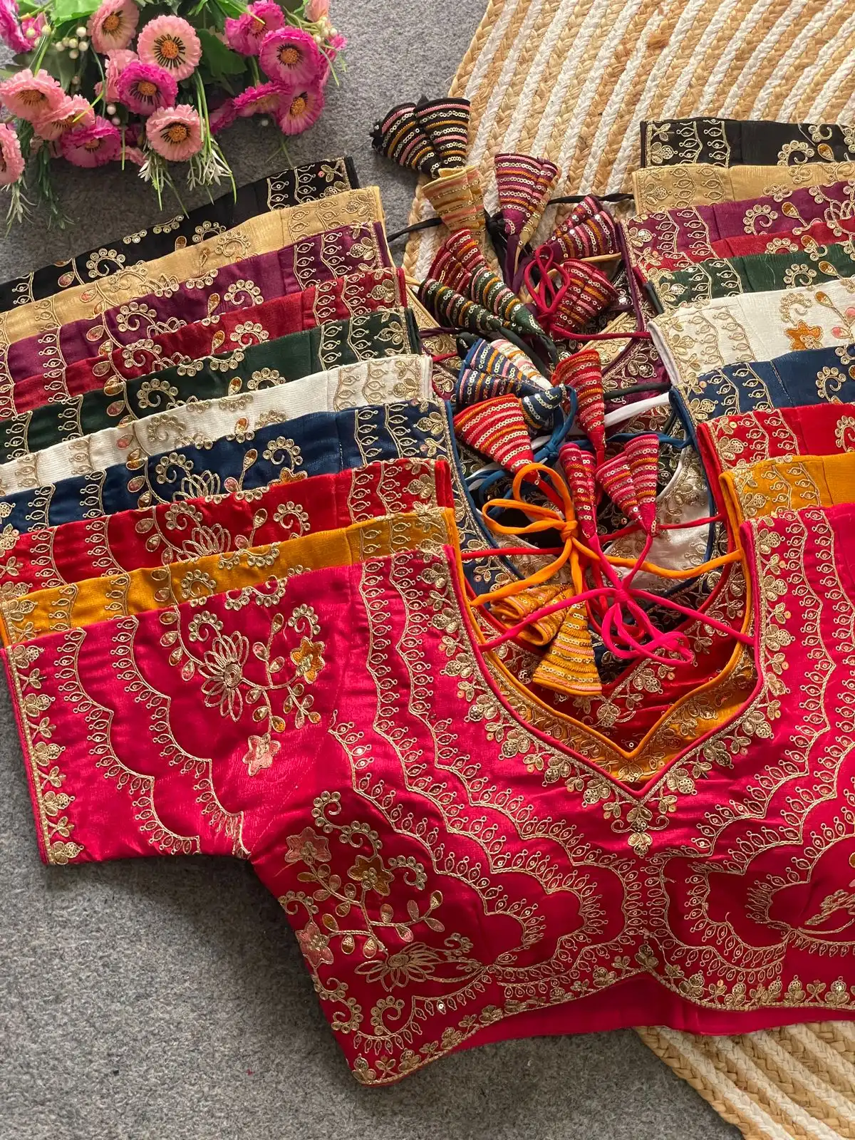 Ruhi Vol 105 Timo Slub Bridal Wedding Readymade Blouse