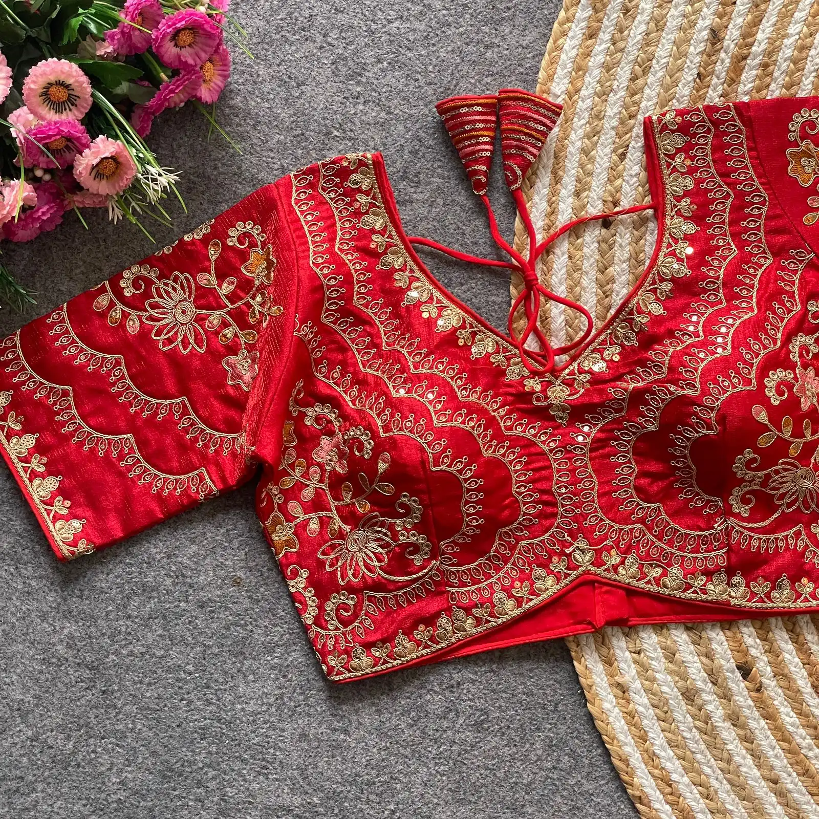 Ruhi Vol 105 Timo Slub Bridal Wedding Readymade Blouse