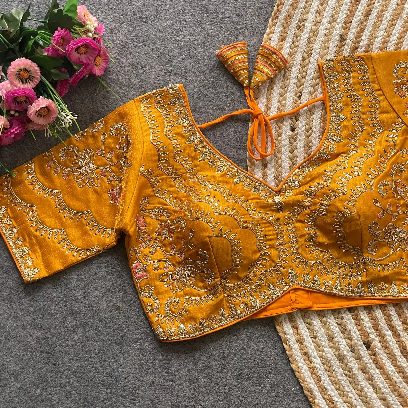 Ruhi Vol 105 Timo Slub Bridal Wedding Readymade Blouse