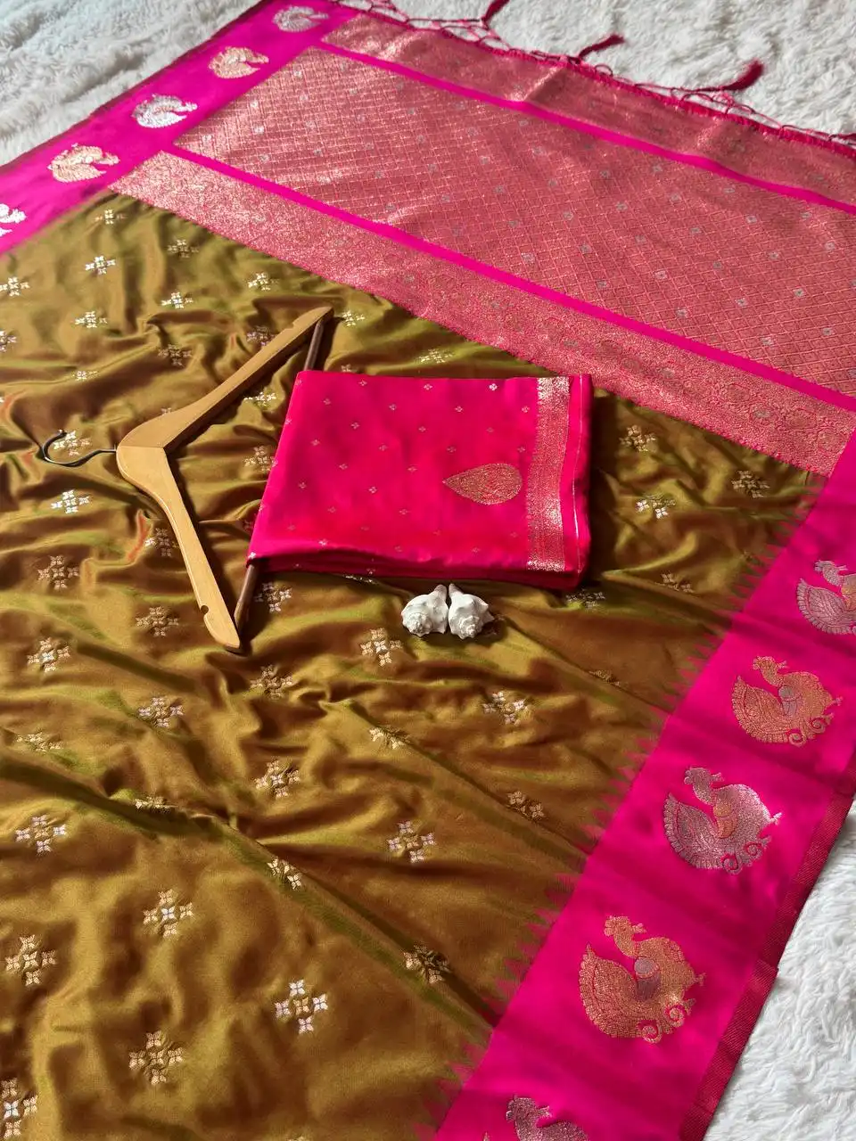 WMS Vol 136 Soft Silk Zari Waving Pongal Saree