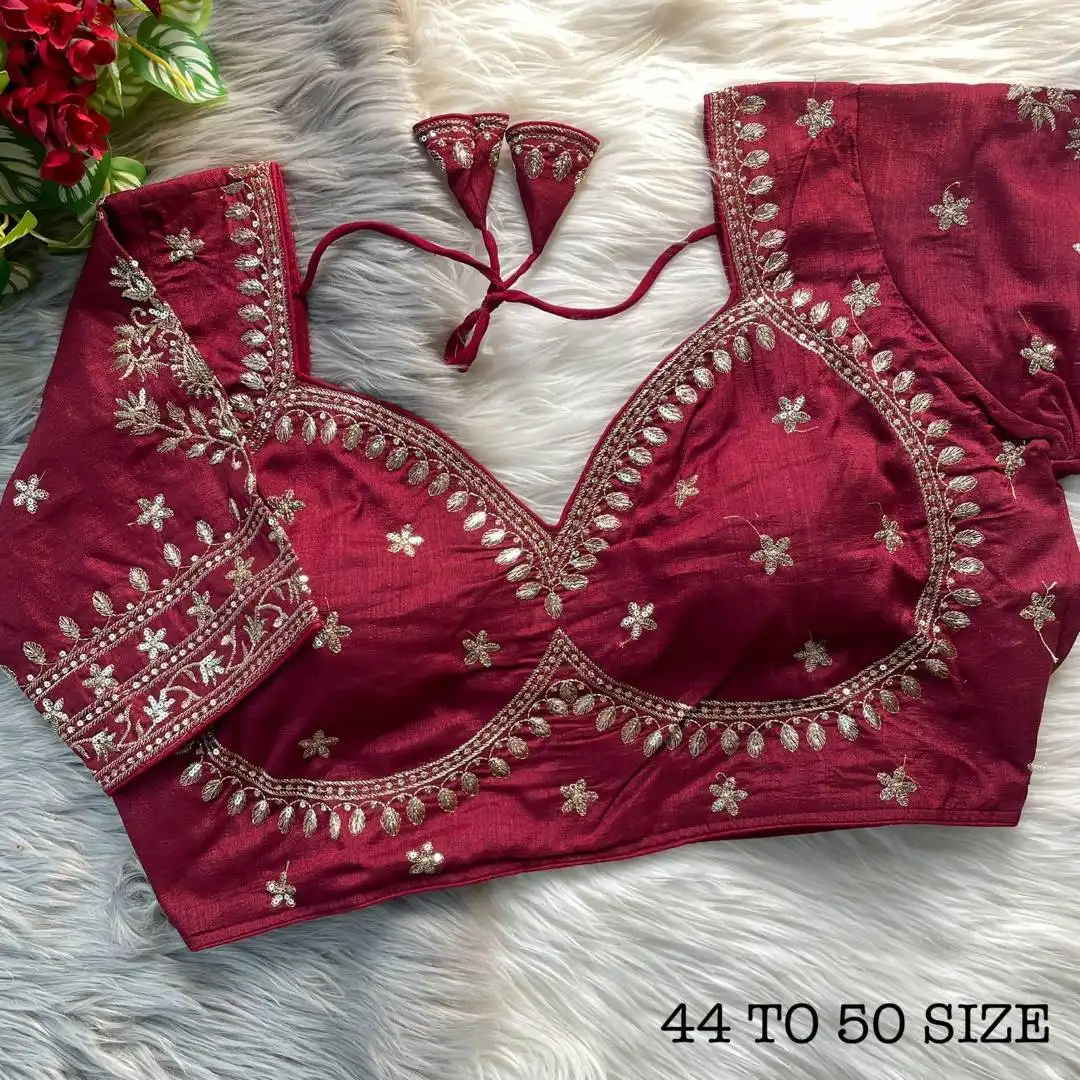 Ruhi Vol 112 Vichitra Silk Designer Bridal Wedding Blouse