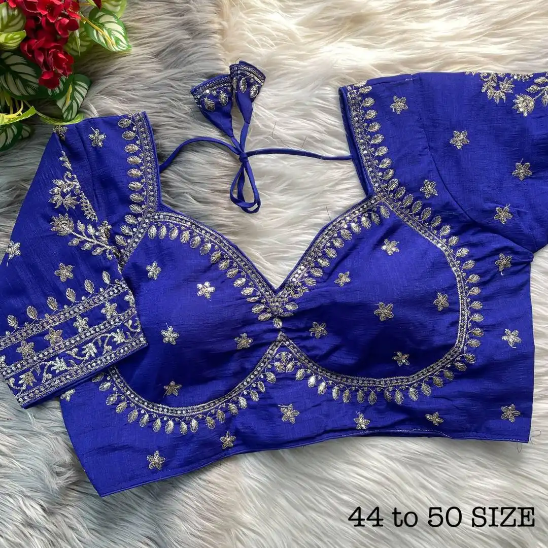 Ruhi Vol 112 Vichitra Silk Designer Bridal Wedding Blouse