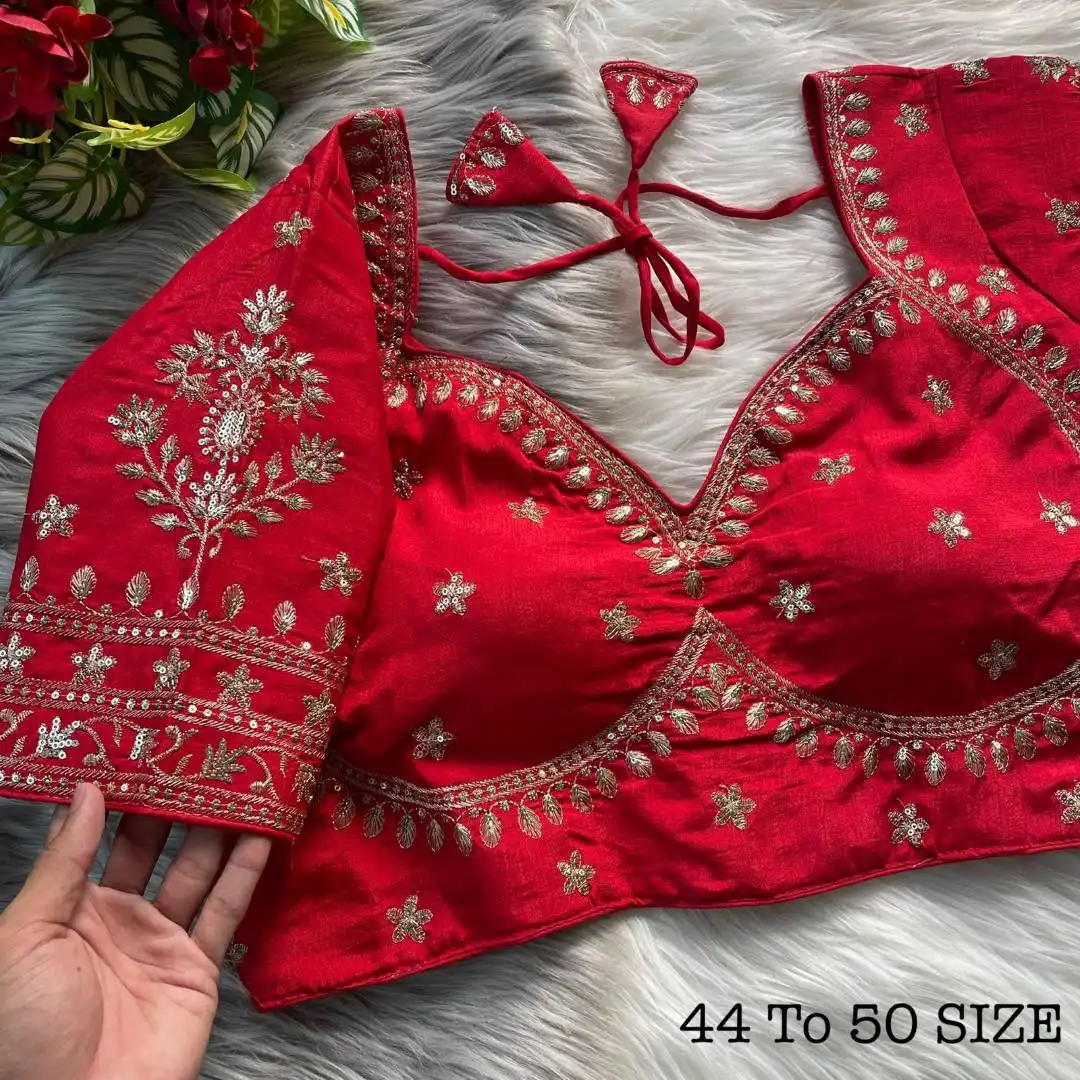 Ruhi Vol 112 Vichitra Silk Designer Bridal Wedding Blouse