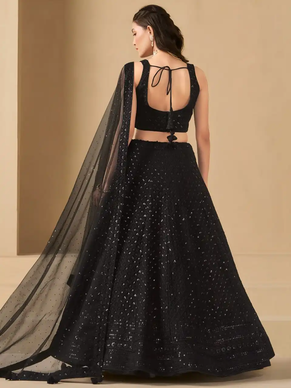 Zeel 5124 Black Georgette Party Wear Lehenga Choli