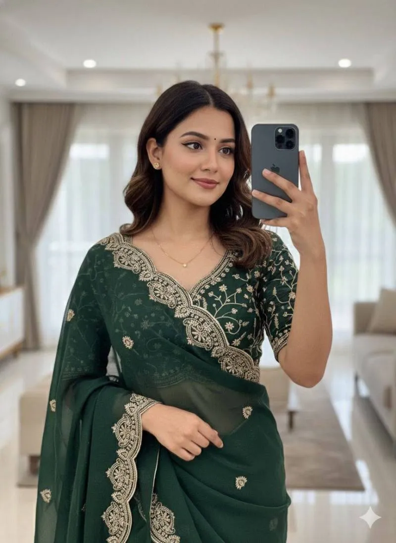 Aab Star Georgette Sarees