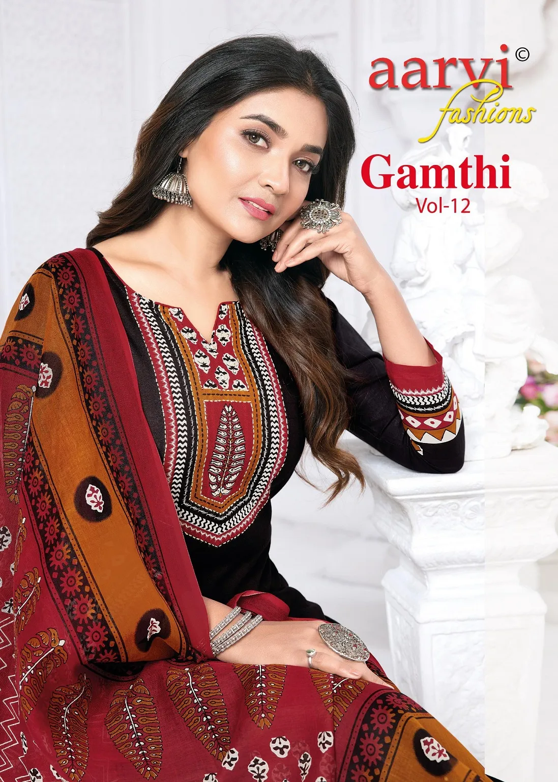 Aarvi Gamthi Vol 12 Stitched Suits